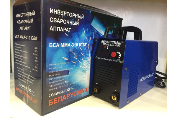 Фото 2 - Сварочный инвертор Беларусмаш БСА ММА 310 IGBT с электронным табло SI