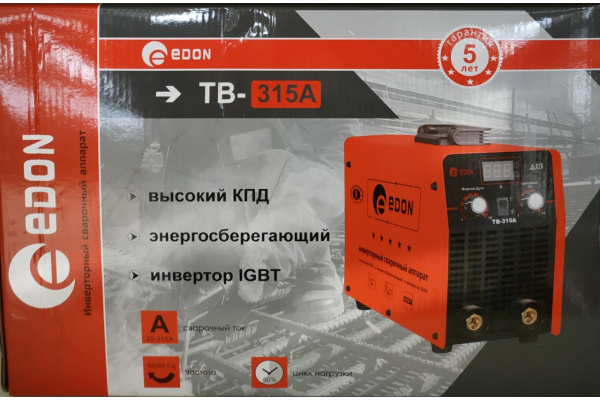 Фото 10 - Сварочный инвертор Edon TB-315A (MMA + TIG)