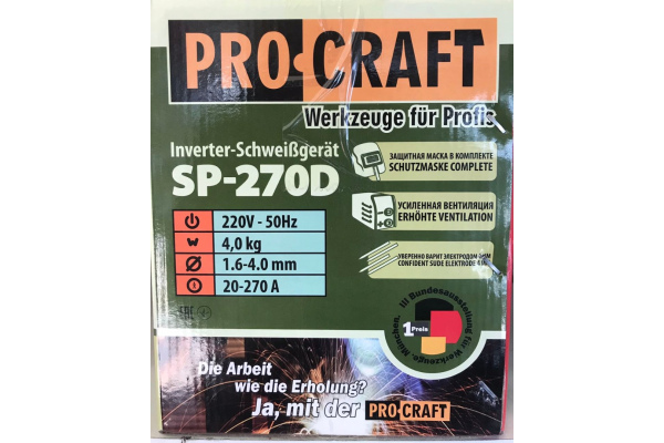 Фото 8 - Сварочный инвертор Procraft SP-270D