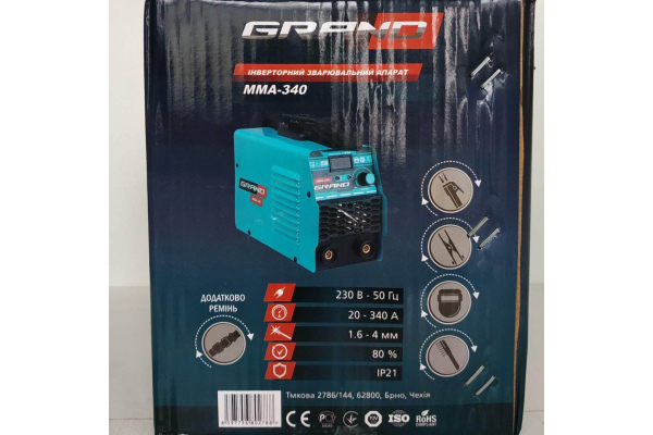 Фото 8 - Сварочный инвертор Grand MMA-340 (LCD-дисплей)