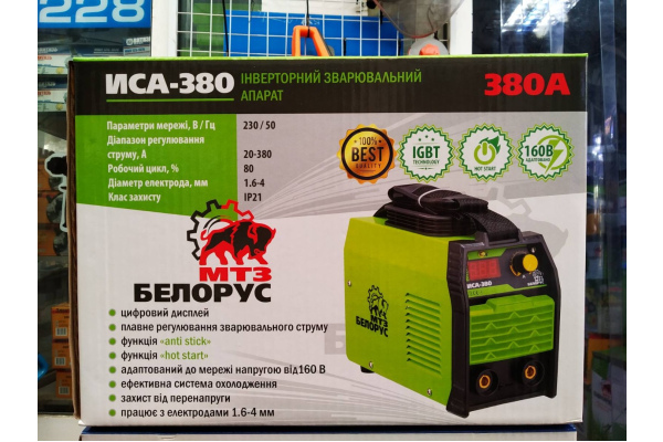 Фото 2 - Сварочный инвертор Белорус МТЗ ИСА-380 новинка