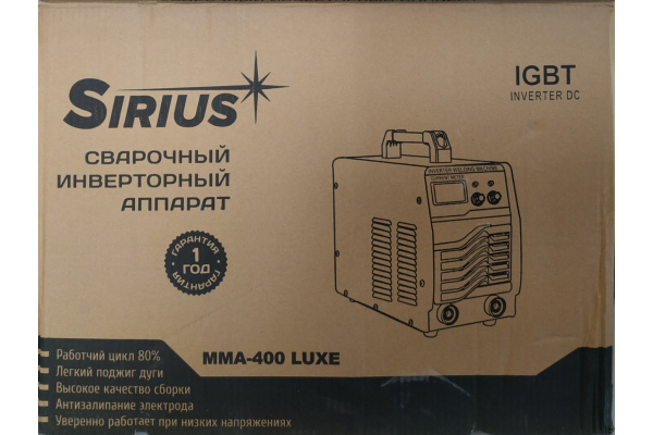 Фото 5 - Сварочный инвертор Sirius MMA-400 (380V) Luxe
