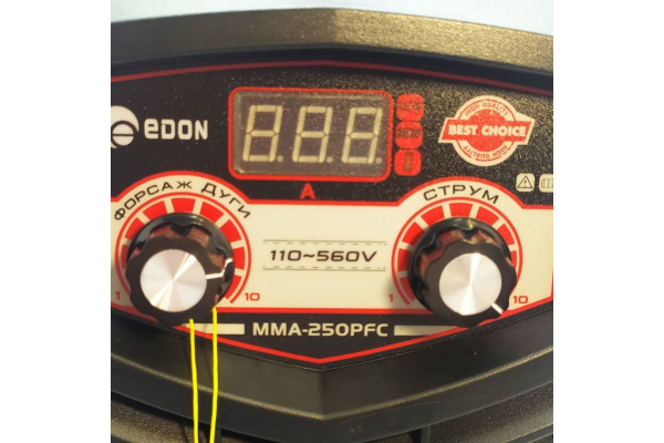 Фото 7 - Сварочный инвертор Edon MMA-250PFC (110-560В)