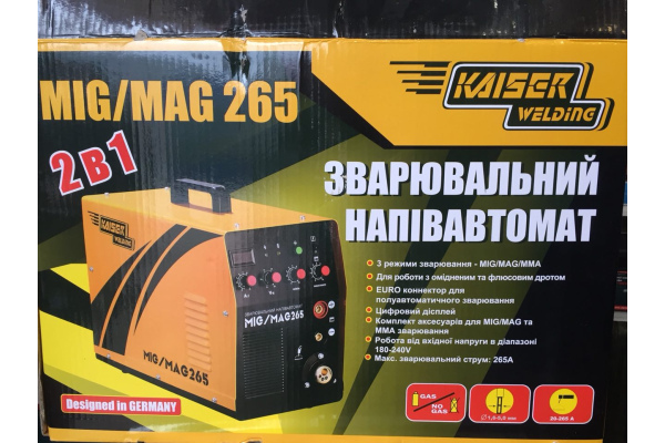 Фото 2 - Сварочный полуавтомат Kaiser MIG/MAG/MMA 265