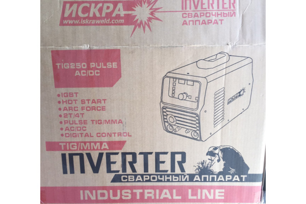 Фото 10 - Аппарат аргонодуговой сварки Искра TIG 250 AC/DC Pulse Industrial Line
