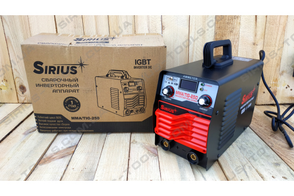 Фото 5 - Аргонная сварка Sirius MMA/TIG-250 (2в1)