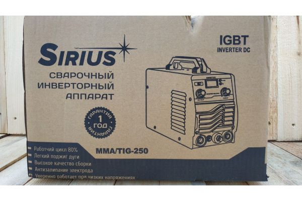Фото 7 - Аргонная сварка Sirius MMA/TIG-250 (2в1)