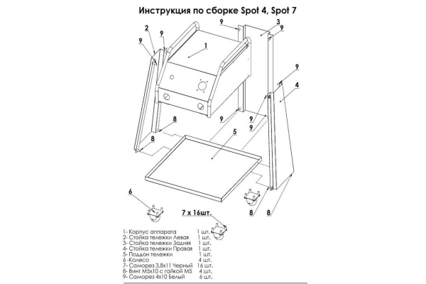 Фото 4 - Аппарат для кузовных работ Споттер Kripton SPOT 4 new (220В)