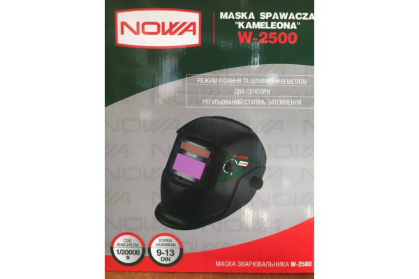 Фото 4 - Сварочная маска хамелеон Nowa W-2500 (с регулятором)