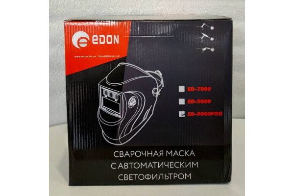 Фото 6 - Маска сварщика хамелеон Edon ED-9000 PRO