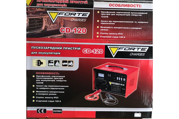 Фото 4 - Пуско-зарядное устройство Forte CD-120